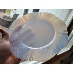 Macbeth Evans Monax American Sweetheart Depression 8" Milk Glass Plates