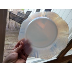 Macbeth Evans Monax American Sweetheart Depression 8" Milk Glass Plates