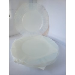 Macbeth Evans Monax American Sweetheart Depression 8" Milk Glass Plates