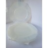 Macbeth Evans Monax American Sweetheart Depression 8" Milk Glass Plates