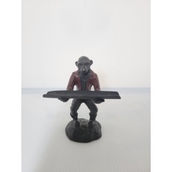 Bombay Company Bellhop Painted Butler Monkey Ink Pen Holder Cast Iron Desk Gift