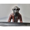 Bombay Company Bellhop Painted Butler Monkey Ink Pen Holder Cast Iron Desk Gift