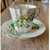 Vintage Lefton ~ Lily of the Valley Hand Painted Tea Cup & Saucer Bone Porcelain