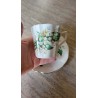 Vintage Lefton ~ Lily of the Valley Hand Painted Tea Cup & Saucer Bone Porcelain